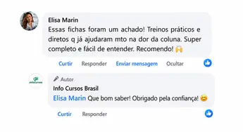 Captura de tela de depoimento de cliente