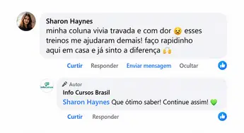 Captura de tela de depoimento de cliente